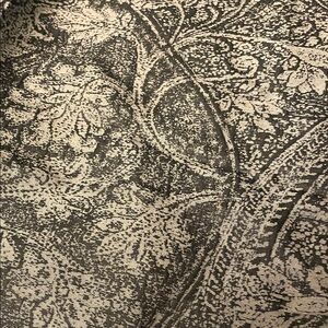 Elegant Gray and Cream Patterned Fabric